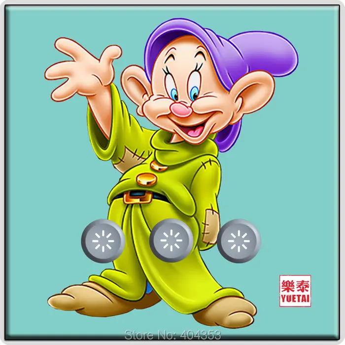 

Smart Home WIFI light Switch With 1/2/3 Touch Switch Remote Control cartoon dwarf