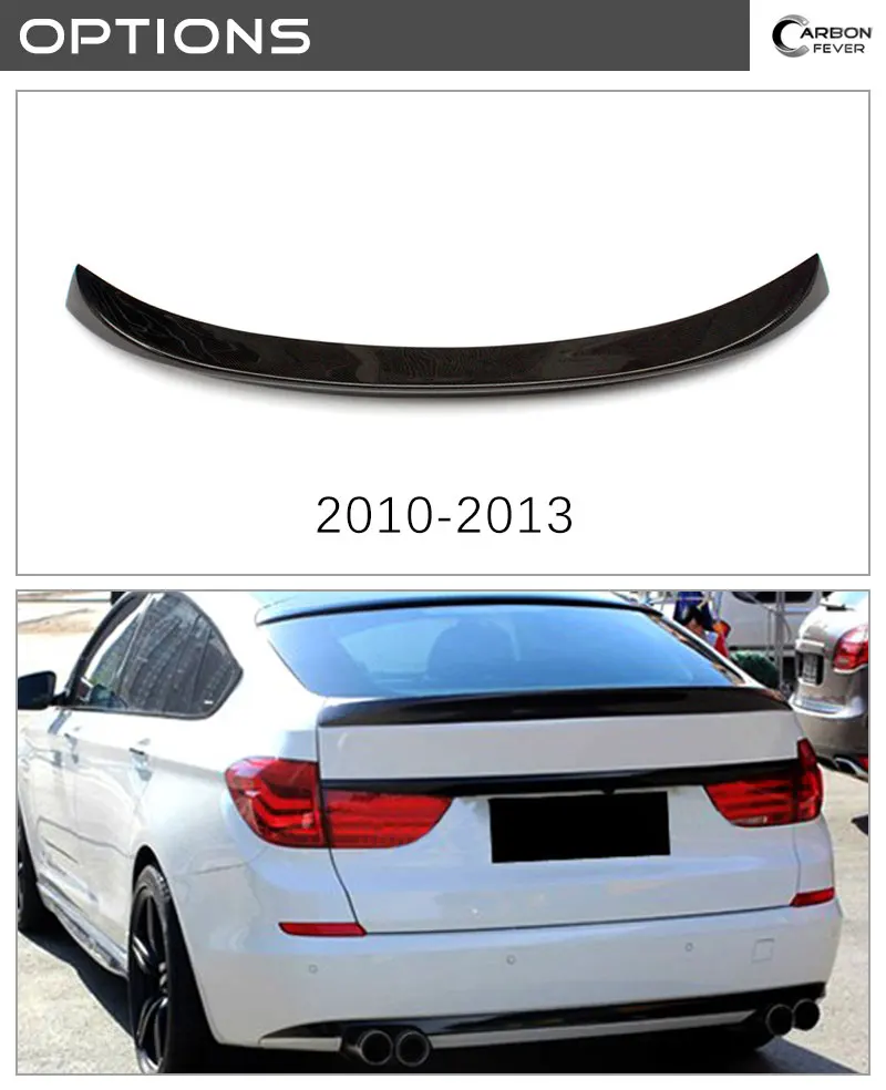 F07 углеродного волокна хвост губы для BMW 5 GT F07 Fastback 2010+ задний спойлер крыло 535i 535d 550i