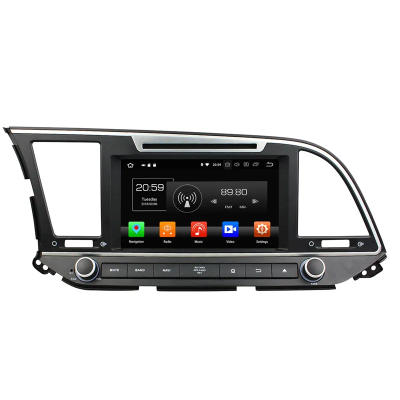 Clearance Aotsr Android 8.0 7.1 GPS navigation Car DVD Player For Hyundai Elantra 2016 multimedia radio recorder 2 DIN 4GB+32GB 2GB+16GB 1