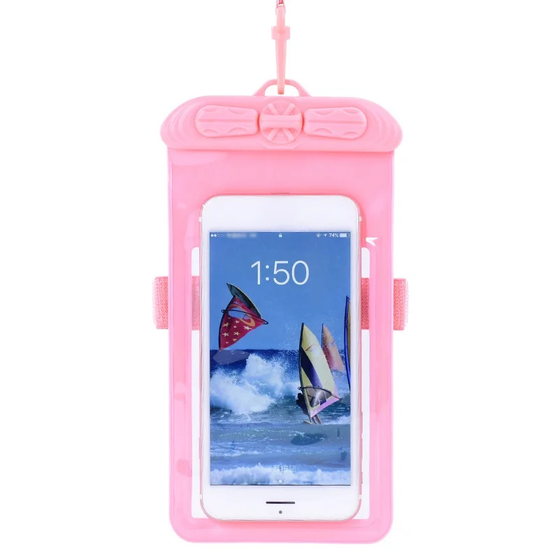 Нарукавники для плавания водонепроницаемая сумка для мобильного телефона подводный сенсорный экран для серфинга дайвинга пляжные купальники Сотовые телефоны чехол - Цвет: PM