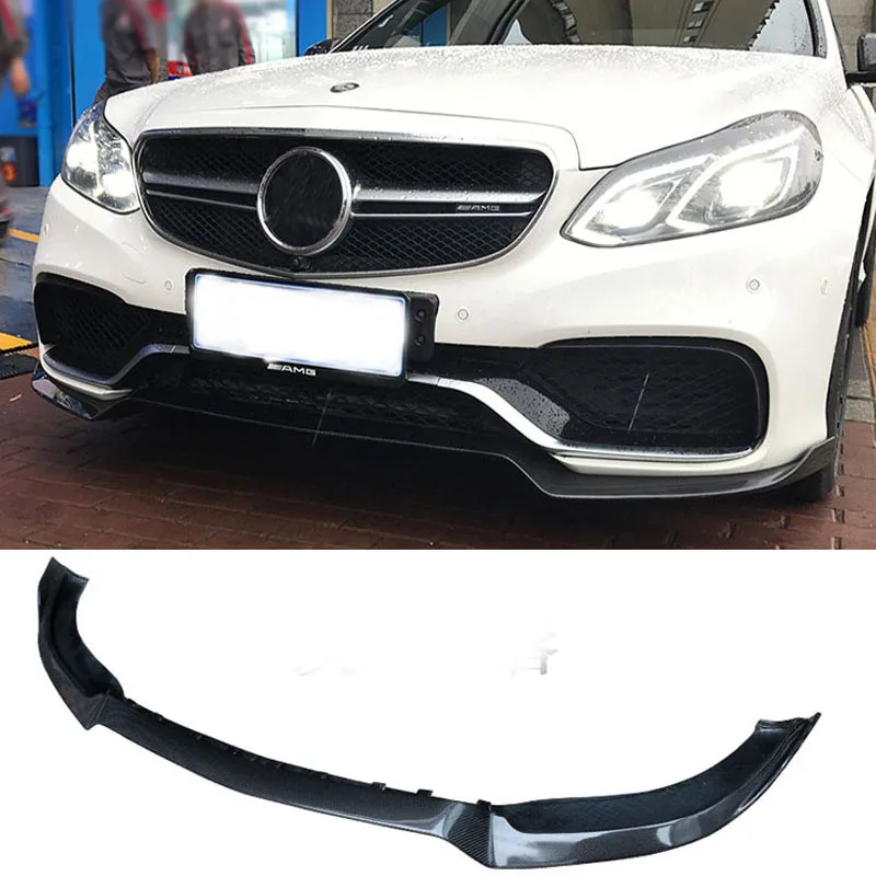 Передний бампер w212 из углеродного волокна разветвитель спойлер для benz e63 2014 2015