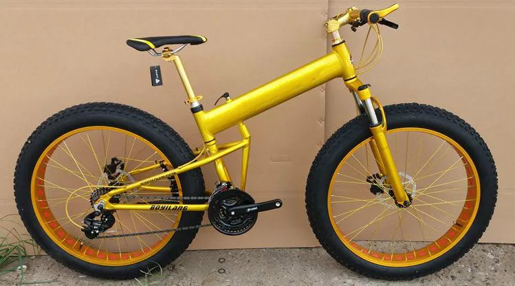 Perfect Kalosse 26*4.0 tires  Snow mountain bicycle  30 Speed  Microshift  folding Beach  bike  Hydraulic  brakes 26er 6