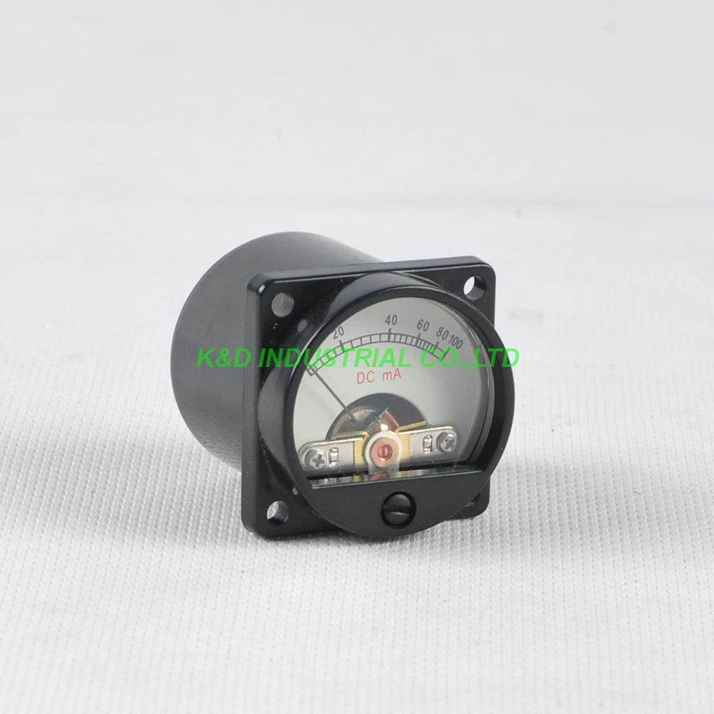 

1pc VU Current 100mA Panel Meter Warm Light Black fr 300B 845 Tube Amplifier