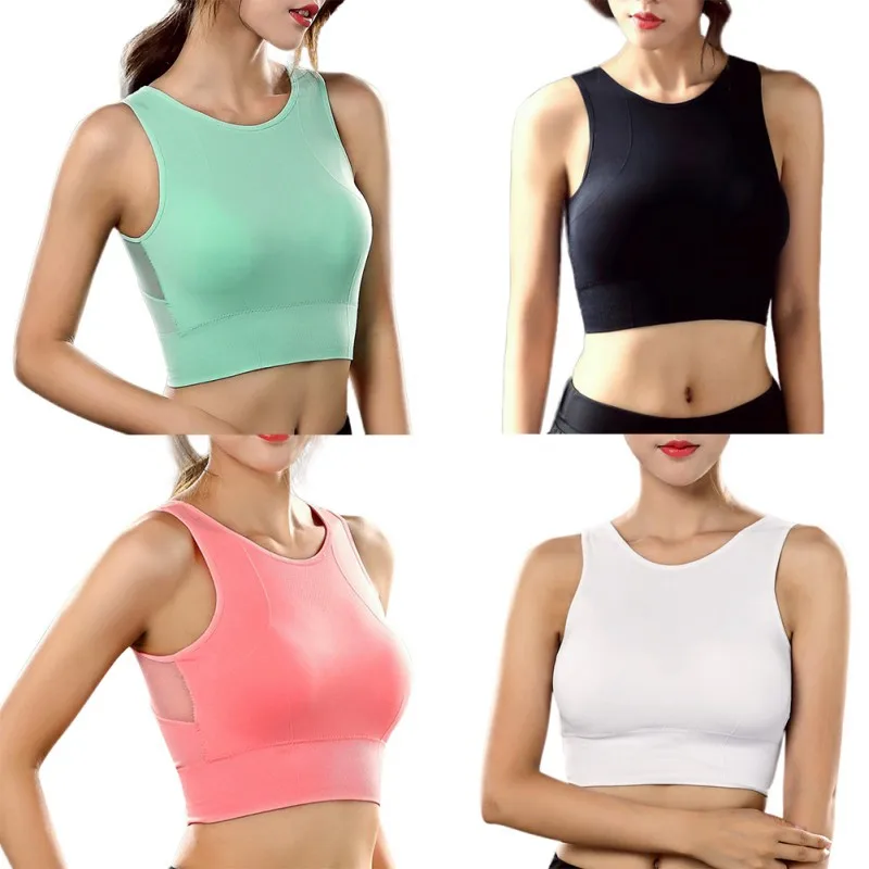 Women's Yoga Bra Shockproof Thicken Sports Underwear Running Fitness Breathable Yoga Underwear