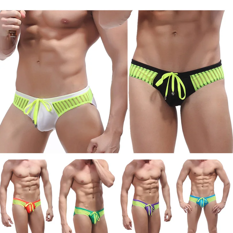 

Sexy Mens Swimwear Swim Bathing Thong Briefs Swiming Bikinis Beach Swimsuit