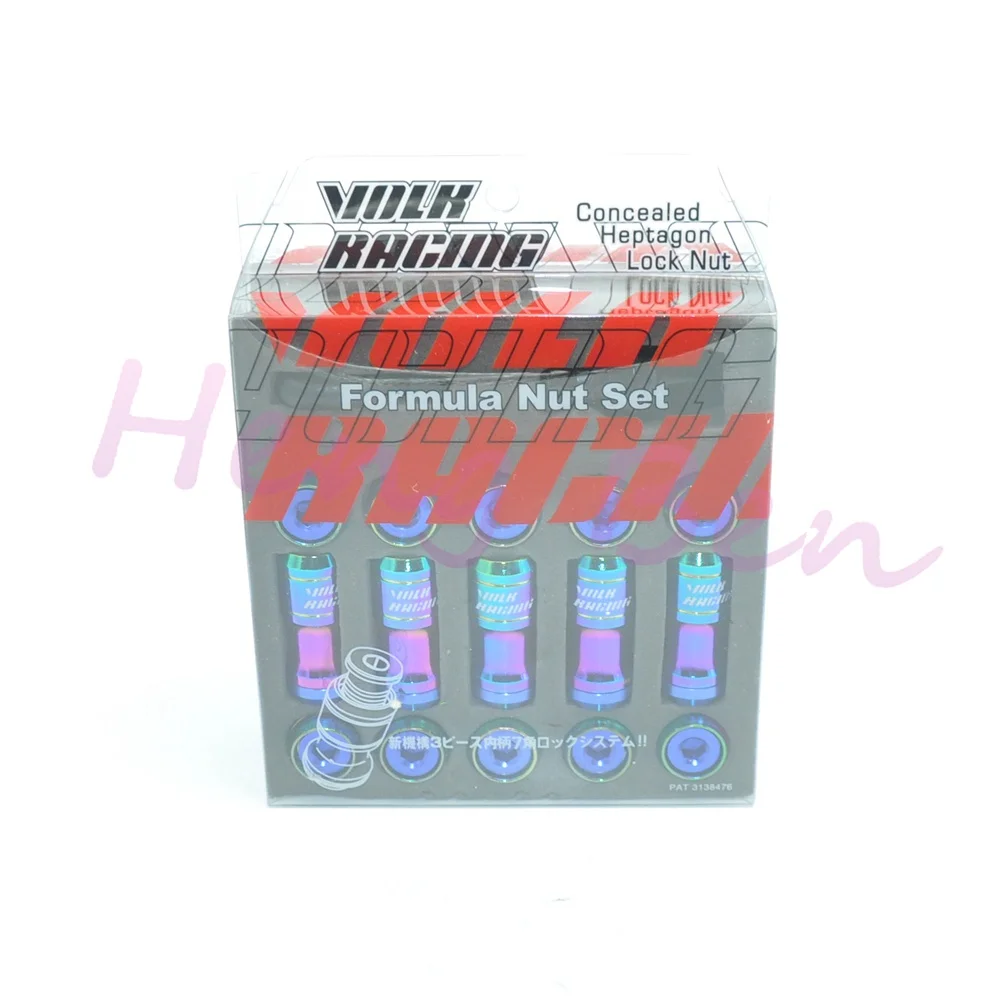 HB 20 шт Volk RAYS Racing Formula Nut набор колесных гаек M12x1.5 L = 45 мм Neo Chrome|Гайки и болты| |