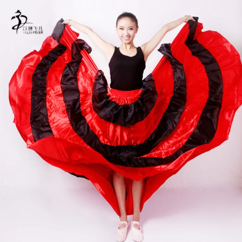 Юбка для фламенко Цыганская испанская юбка танца живота из полиэстера|skirt corset|skirt