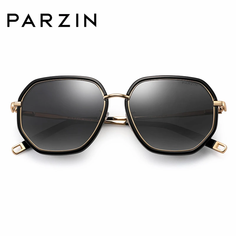

PARZIN High Quality Fashion Women Polarized Sunglasses Metal Frame Coating Mirror TAC Lenses 100% UV Protection Glasses 2018