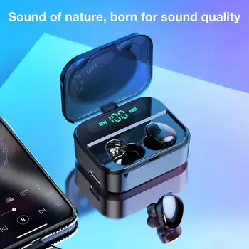 

TWS Bluetooth 5.0 Smart Touch Headset Digital Display Wireless In-Ear Earbuds Mini Stereo Earphones Handsfree With Charging Box