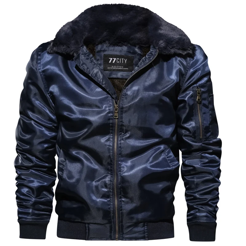 Koop DIMUSI Mens Winter Bomber Jas Dikke Thermische Beneden Katoenen Parka Man Casual Hoodies Faux Bontkraag Windscherm Warme Jassen, TA150
