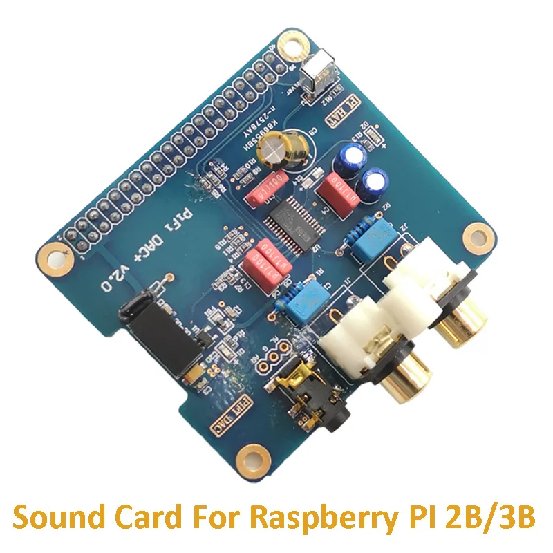 

5pcs/lot I2S Interface Special HIFI DAC+ Sound Card Module For Raspberry PI 3B/2B