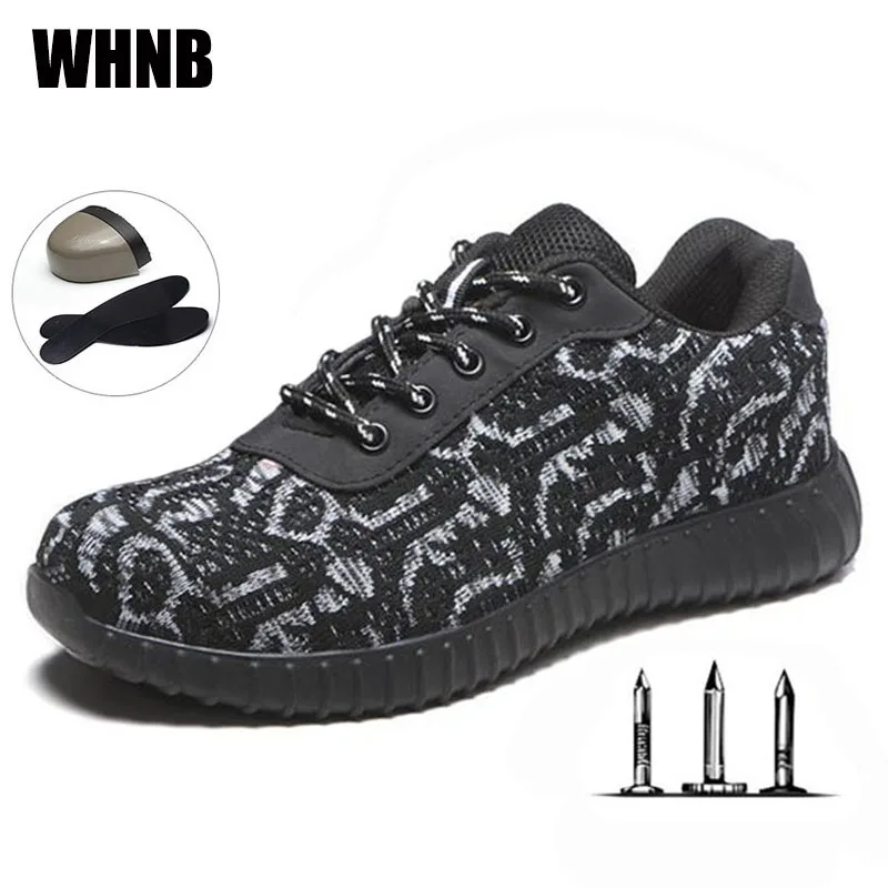 

Work Shoes New Breathable Comfortable Women Labor Insurance Shoes Anti-collision Anti-piercing Steel Toe Cap Men Safety Shoes