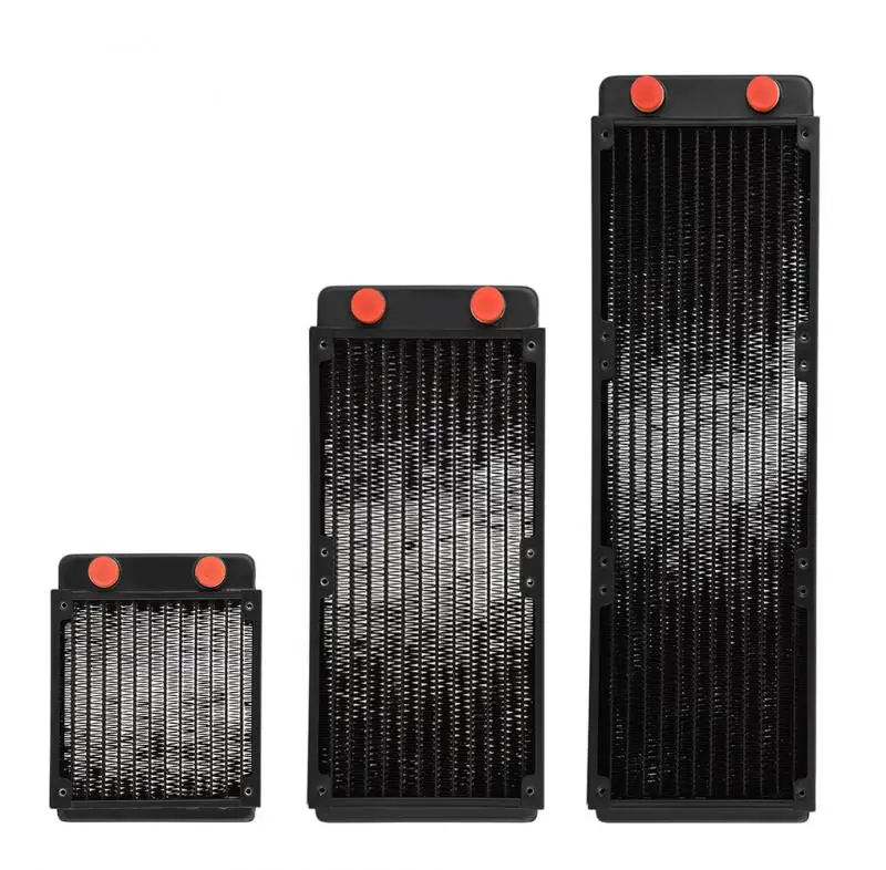 

12 Tubes PC Heat Exchanger Straight G1/4 Thread Computer CPU Water Cooler Tube