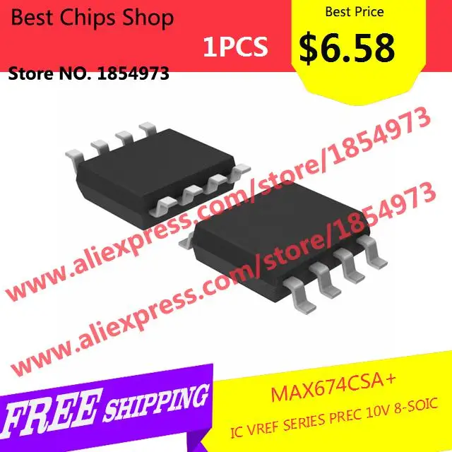Free Shipping 1PCS=$6.58 Diy Integrated Circuits MAX674CSA IC VREF SERIES PREC 10V 8-SOIC 674 MAX674 674C | Электронные