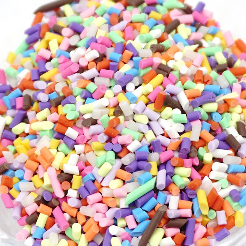 Slime Clay Sprinkles For Filler Slime DIY Supplies Candy Fake Cake Dessert Mud Particles Decoration Toys