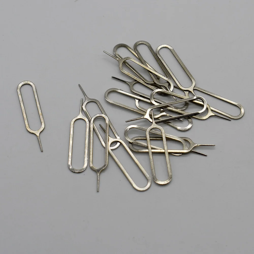 

100pcs Sim Card Tray Ejector Eject Pin Key Removal Tool For iPhone 6 6S 7 Plus 8g for huawei p8 lite P9 p10 for xiaomi 5 5s