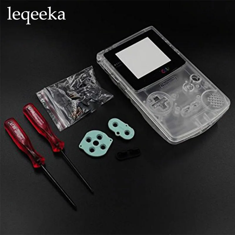 Прозрачный полный корпус чехол для Gameboy цвет GBC сменный цвет|case for|case replacementgameboy color