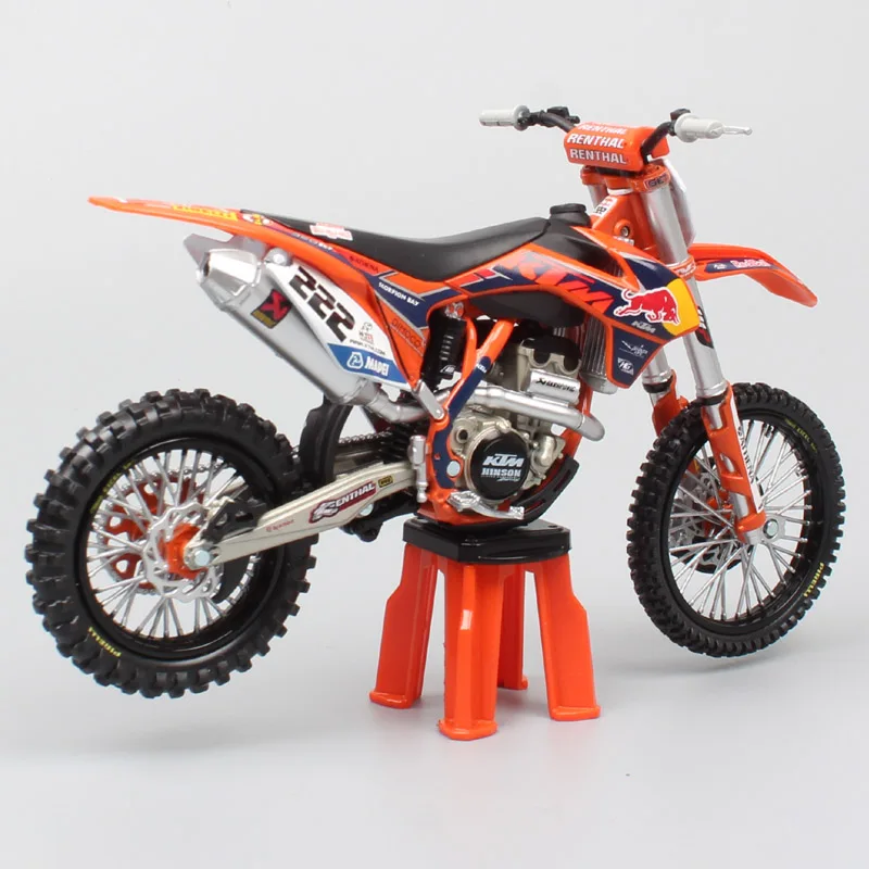 1/12 KTM 350 SXF SX-F мотоциклистов 222 Tony Cairoli MX1 масштабная модель мотоцикла под давлением Миниатюрная модель redbull и автомобиль игрушки автомобили