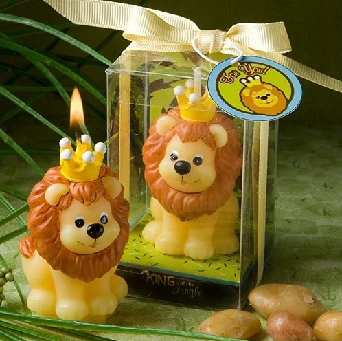 

Children Birthday Party Creative Smokeless Cartoon Lion King Small Scented Making Candle Wedding Decoration Souvenir Accessory