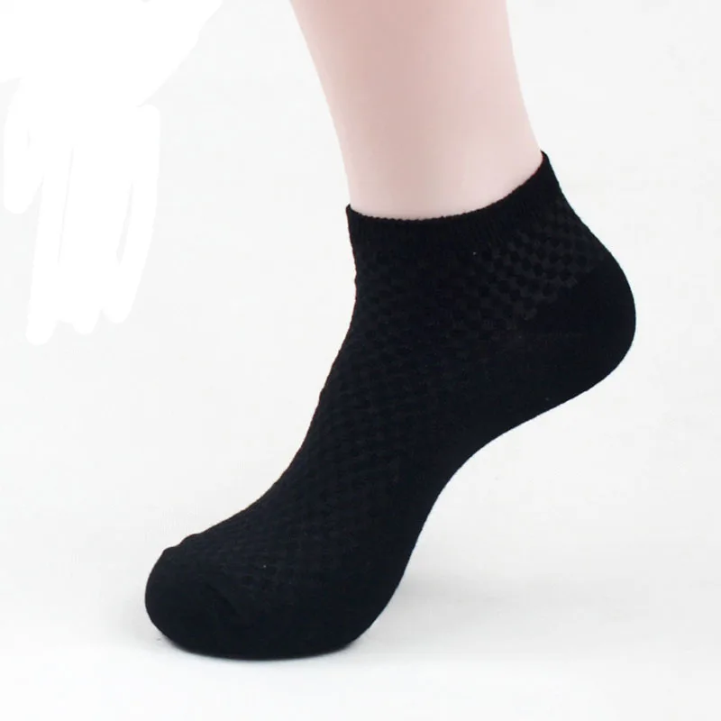 Мужские носки, бизнес, бамбуковое волокно, короткие носки, весна-осень, дышащие, антибактериальные, мужские носки, Meias, Sox, 5 пар/лот