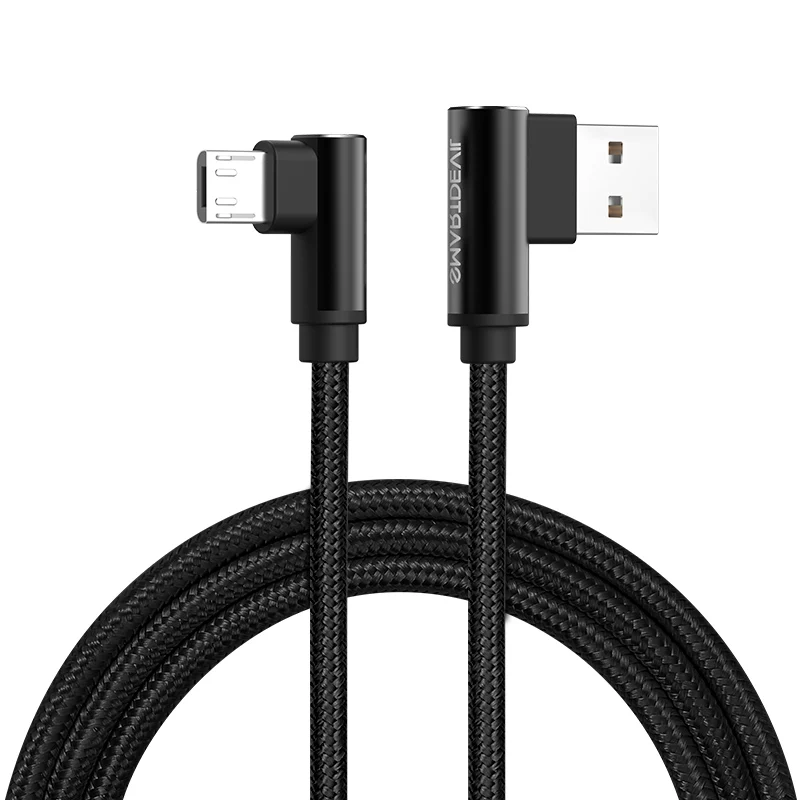 Кабель Micro USB SmartDevil 90 градусов для быстрой зарядки и передачи данных|Кабели