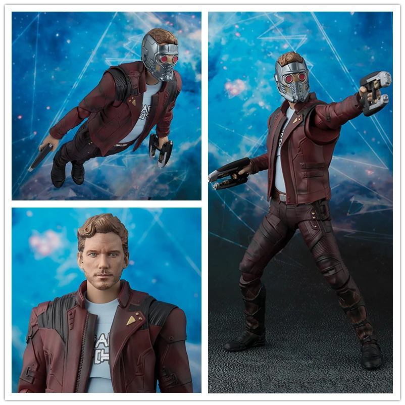 

Marvel Avengers Infinity War SHF S.H.Figuarts Star Lord PVC Action Figure Collectible Model Kids Toys Doll 15cm