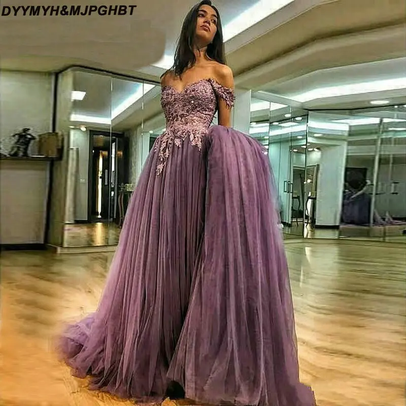 Couture Off the Shoulder Evening Dresses Turkish Arabic Aibye Elegant 2018 Robe de soiree Muslim Dubai Formal Prom Gowns Kaftan1_
