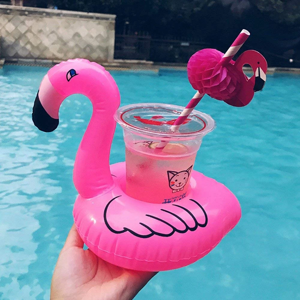 4pcs Flamingo Drink Holders Inflatable 