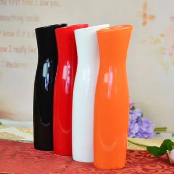 

2019 New modern minimalist style vase ceramic cheongsam oblique home decoration desktop office furniture