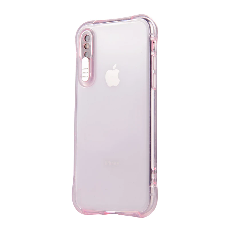 Светодиодный светильник чехол для iPhone X XS MAX XR чехол для смартфона iPhone 7 8 6 6S Plus 7plus 5 5S SE 5SE противоударный чехол с кристаллами - Цвет: Розовый