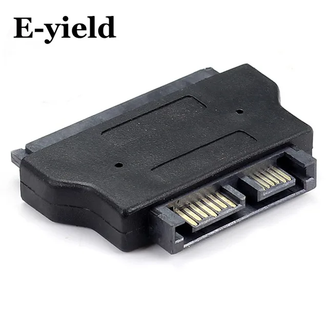 SATA22Pin to 13Pin Slimline SATA Adapter 7+15 Serial ATA Female to 7+6 Male Adapters Connector Converter