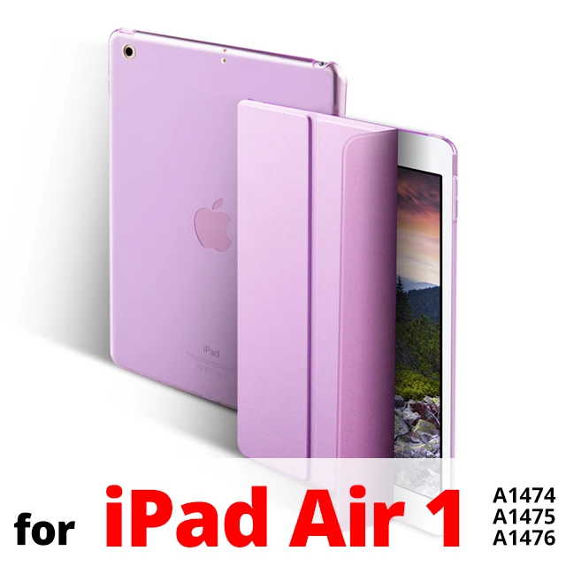 Чехол для iPad Air 1 2 ультра тонкий магнитный складной стенд из искусственной кожи чехол для iPad 5 6 умный чехол для iPad Air 1 Air 2 9,7 чехол - Цвет: Purple for Air 1