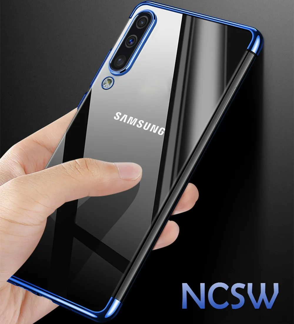 

Soft TPU Case for Samsung Galaxy A50 A30 Cover For Samsung A10 A20 A40 A70 Silicone Luxury Plating Case for Galaxy A7 2018 Case