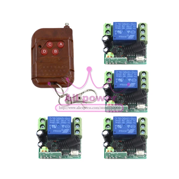 

Free shipping DC 12V 10A 1CH Digital Wireless Remote Control Switch with Case 315mhz or 433mhz