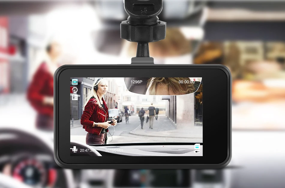 8 Ruccess H500 Car DVR Dash Cam Camera IPS 3 inch Full HD 1080P Dual Lens Parking Monitor Video Recorder Registrator DVRs
