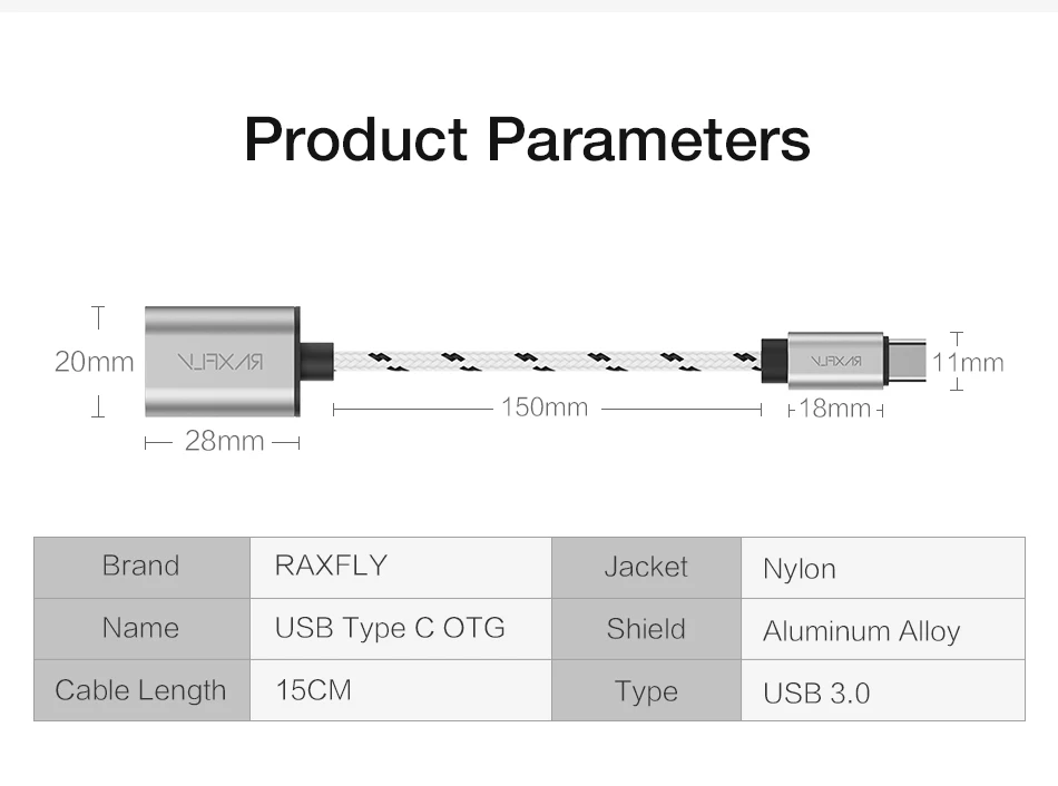 RAXFLY type-c OTG USB кабель 3,0 мама к type C папа адаптер для samsung S8 Plus Note 8 OTG кабель для Nexus 5X6 P Xiaomi 5
