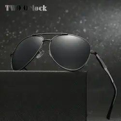 Два Oclock бренд поляризованных солнцезащитных очков Для мужчин пилот UV400 Мужской солнцезащитные очки для вождения очки человека Открытый