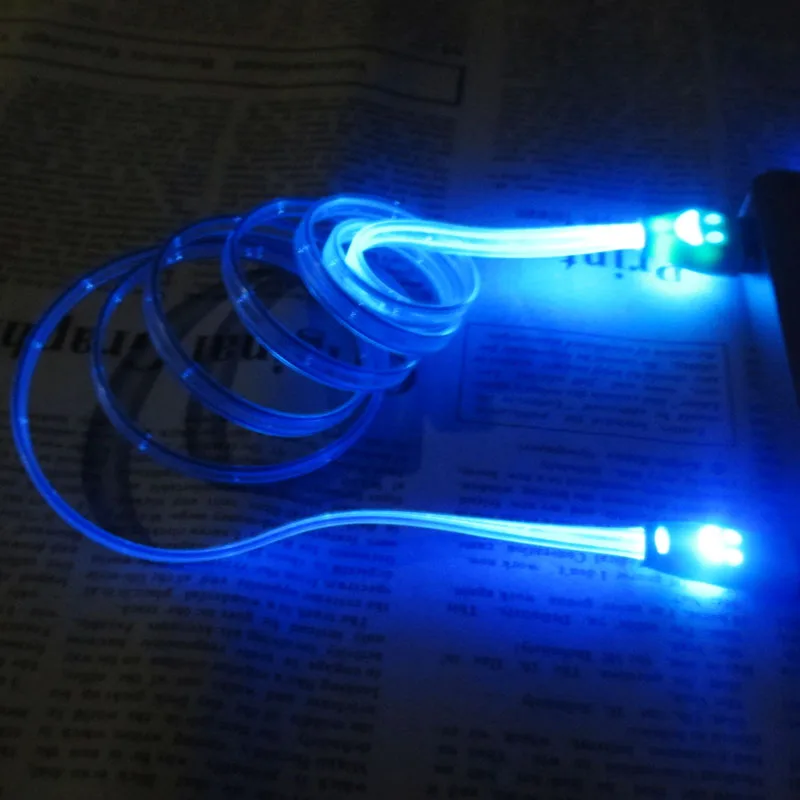 LED Light 8pin USB Cable 1M 7 Colors Beautiful Durable