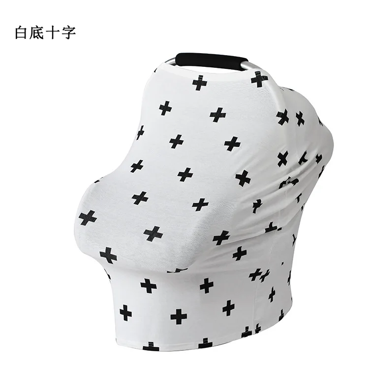 Baby Car Seat Cover Nursing Breastfeeding Privacy Cover Baby Scarf Infant Car Seat Stroller Breast Feeding Scarf Nursing Covers (4)