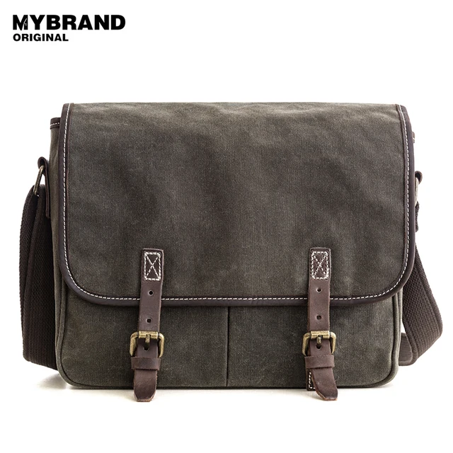Aliexpress Mybrandoriginal Wax Canvas Men S Messenger Bags Mybrandoriginal Wax Canvas Men S Messenger Bags Vintage Shoulder Bag Casual Crossbody For