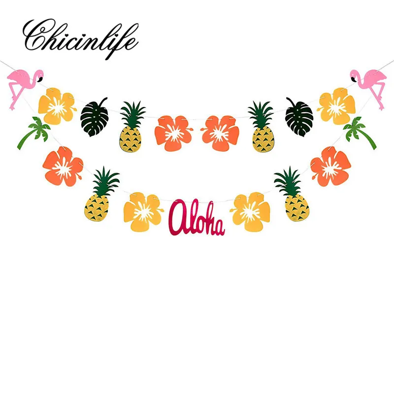 Chicinlife 1 комплект, рубашка с изображением фламинго, ананас оставить баннер тропический вечерние на свадьбу и день рождения украшения гирлянды прием гостей в доме невесты УП