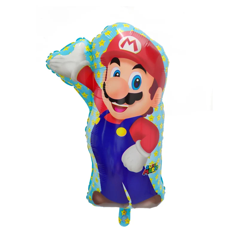 2 шт./лот, фольгированные шары Super Mario для дня рождения, украшения, детские игрушки, душ для девочек и мальчиков, гелиевый надувной шар - Цвет: 2pcs