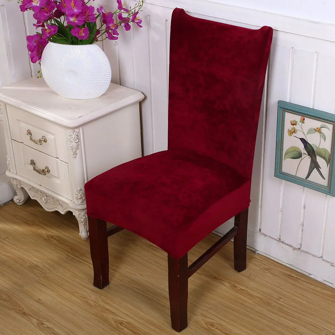 2 шт./лот чехлы на кресла стрейч для столовой протектор утолщенный съемный чехол для стула чехол для сиденья для дома Свадебные товары для стула