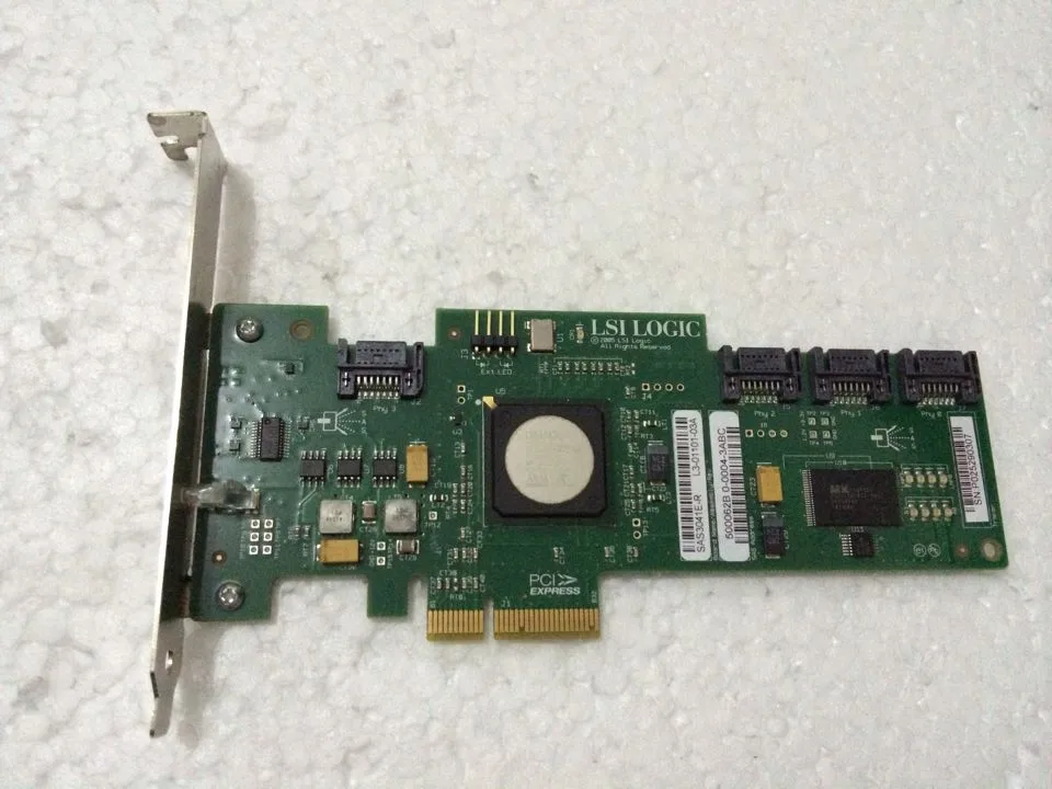 

RaidStorage Avago LSI SAS 3041E-R LSISAS1064E B1 405272-003 431103-001 4 port HBA JBOD SATA X4 SAS 3Gb PCI-E X4 Controller Card