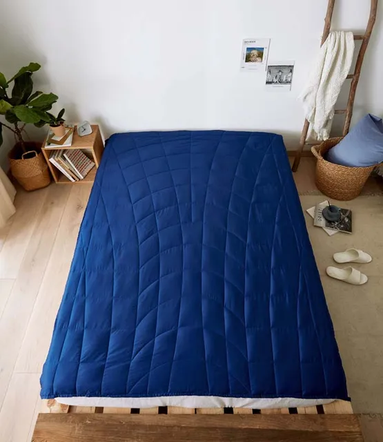 Weighted Blanket Aid Sleep Decompression Gravity Quilt Great Sleep