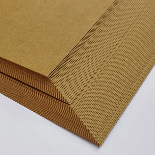 210*297mm A4 Leere Matt Braun Kraft Karton Papier Karton 230gsm Für Papiere Handwerk Cardmaking