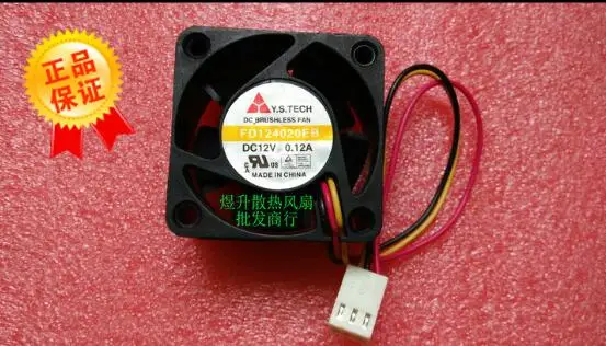 

4cm 40*40*20 12V 0.12A FD124020EB трехстрочный источник питания вентилятор бесшумный