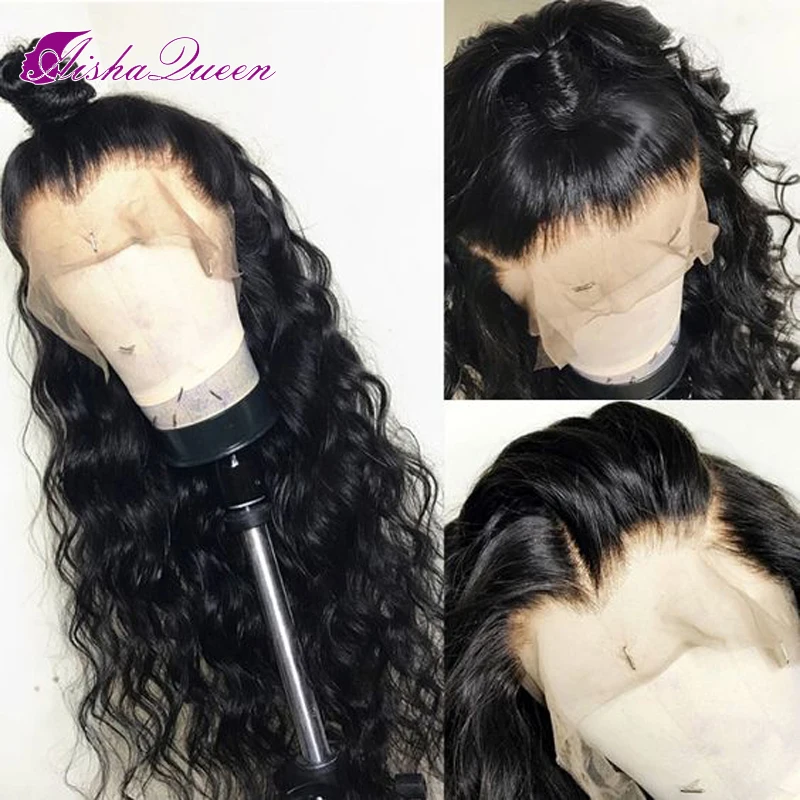 

Curly Lace Front Human Hair Wigs For Black Women Brazilian Remy Lace Frontal Wig With Baby Hair Pre Plucked Bleached Knots
