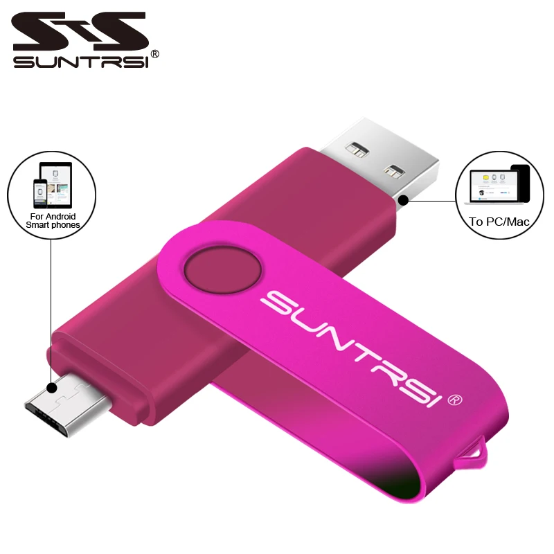 Suntrsi USB флеш-накопитель OTG 4 ГБ 8 ГБ 16 ГБ 32 ГБ флеш-накопитель смартфон карта памяти планшетный ПК флеш-накопитель внешний накопитель USB накопитель