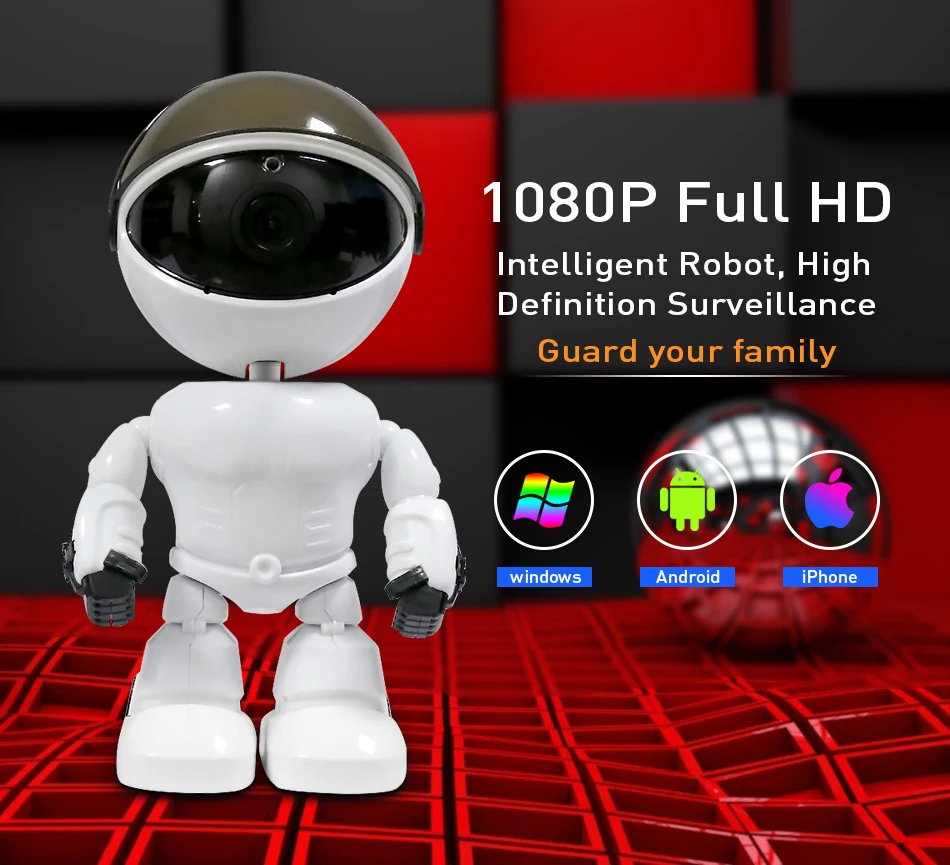 Hiseeu 2MP/1.3MP HD Беспроводная ip-камера Wi-Fi робот камера 1080P Wifi камера ночного видения IP Сетевая камера CCTV двухстороннее аудио